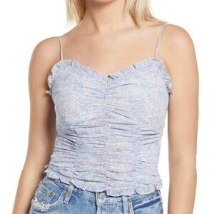 ASTR Blue Floral Top